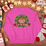 Tits The Season - PINK (Wreath version) - Christmas Jumper