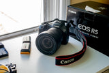Barely Used Canon EOS R5 45.0MP Mirrorless Camera (RF 24-105mm f/4 L IS USM Lens