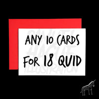 Any 10 Cards for £20
