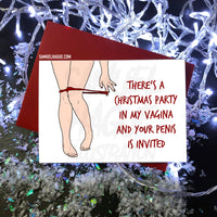 Vagina Party - Christmas Card