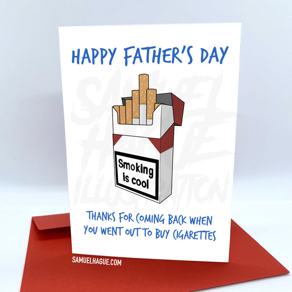 Cigarettes - Father's Day Card