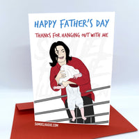 Michael Jackson Balcony - Father's Day Card