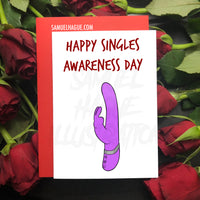 Happy Singles Awareness Day (For Her) - Valentine's Day Card