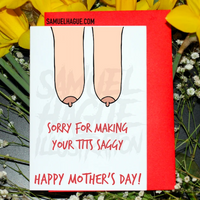 Saggy Tits - Mother's Day Card
