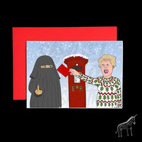 Boris Johnson Posting a Christmas Card - Christmas Card