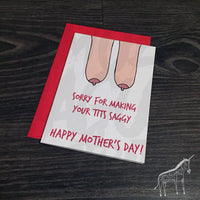 Saggy Tits - Mother's Day Card