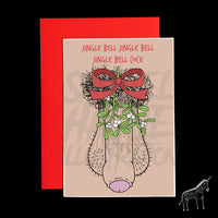 Jingle Bell Cock - Christmas Card