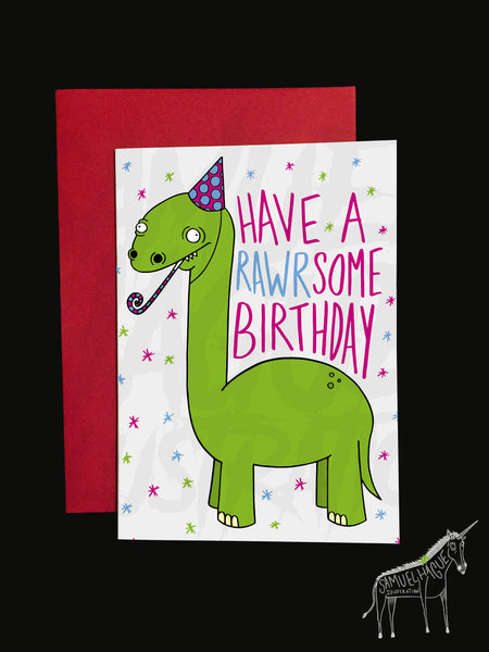 Dinosaur - Birthday Card