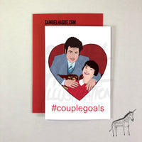Fred and Rose - #couplegoals - Wedding Anniversary / Anniversary / Engagement card / Valentines