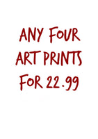 ANY 4 ART PRINTS FOR £24.99