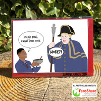 Boris Johnson/Marcus Rashford - Card - In aid of fareshare.org.uk