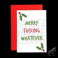 Merry F*cking Whatever - Christmas Card