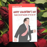 Piers Morgan Walking - Valentine's Day Card
