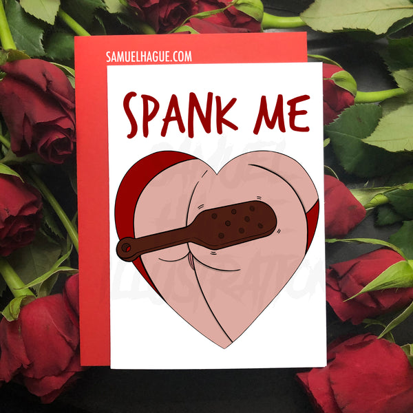 Spank Me - Valentine's Day Card – Samuel Hague Illustration
