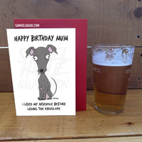 Card From the Dog (Dog Mum) - Birthday Card